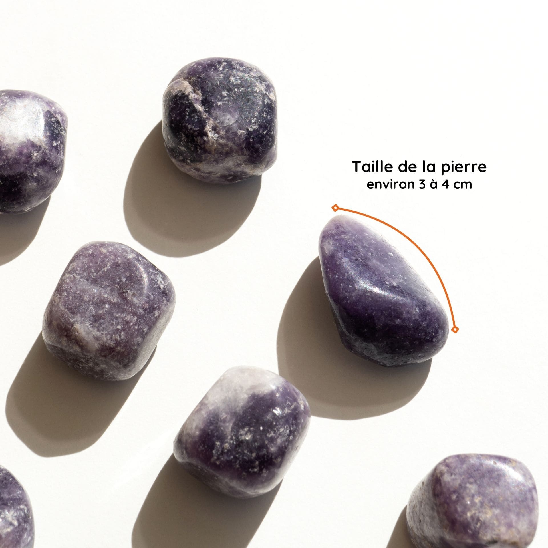 Lépidolite taille