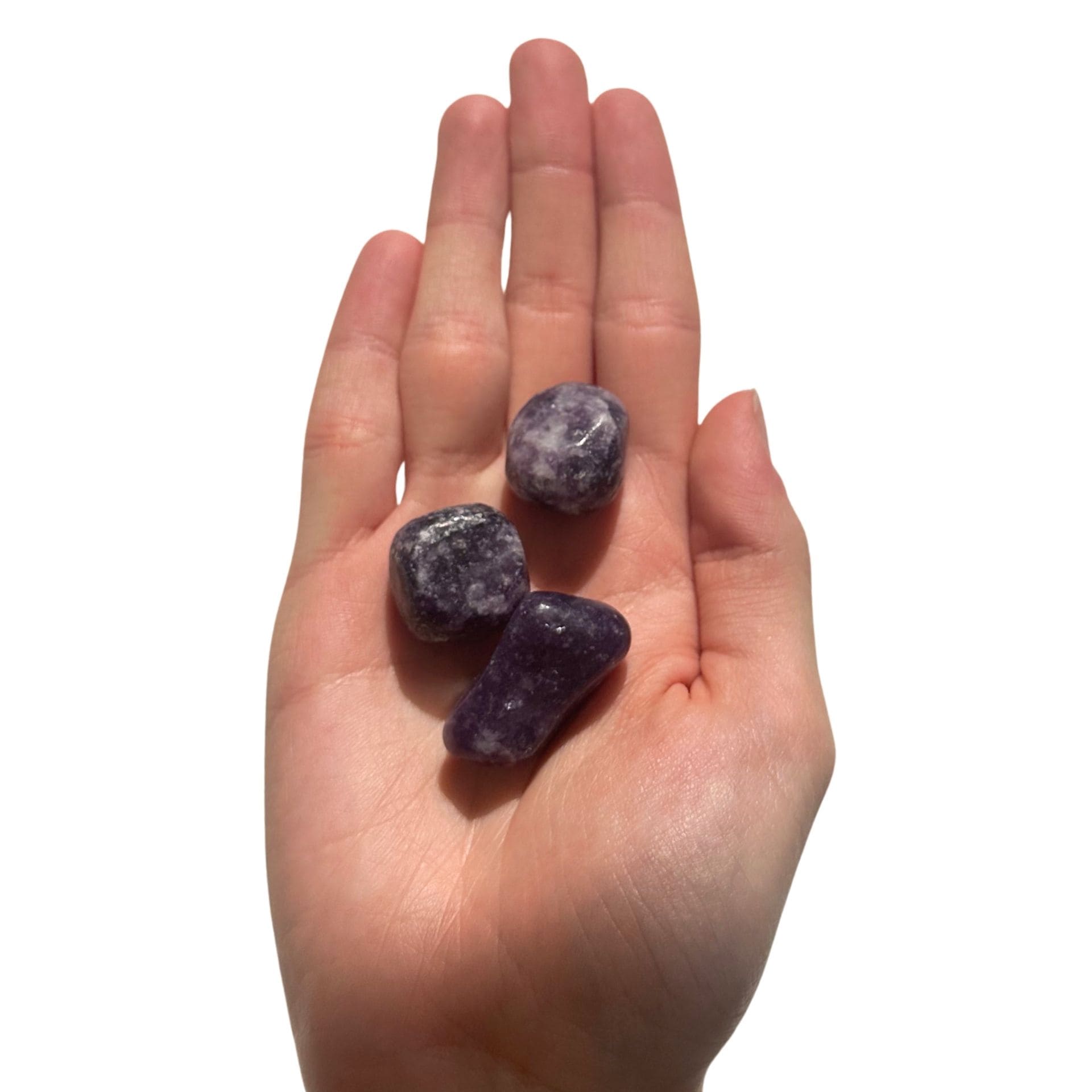 Lépidolite mains