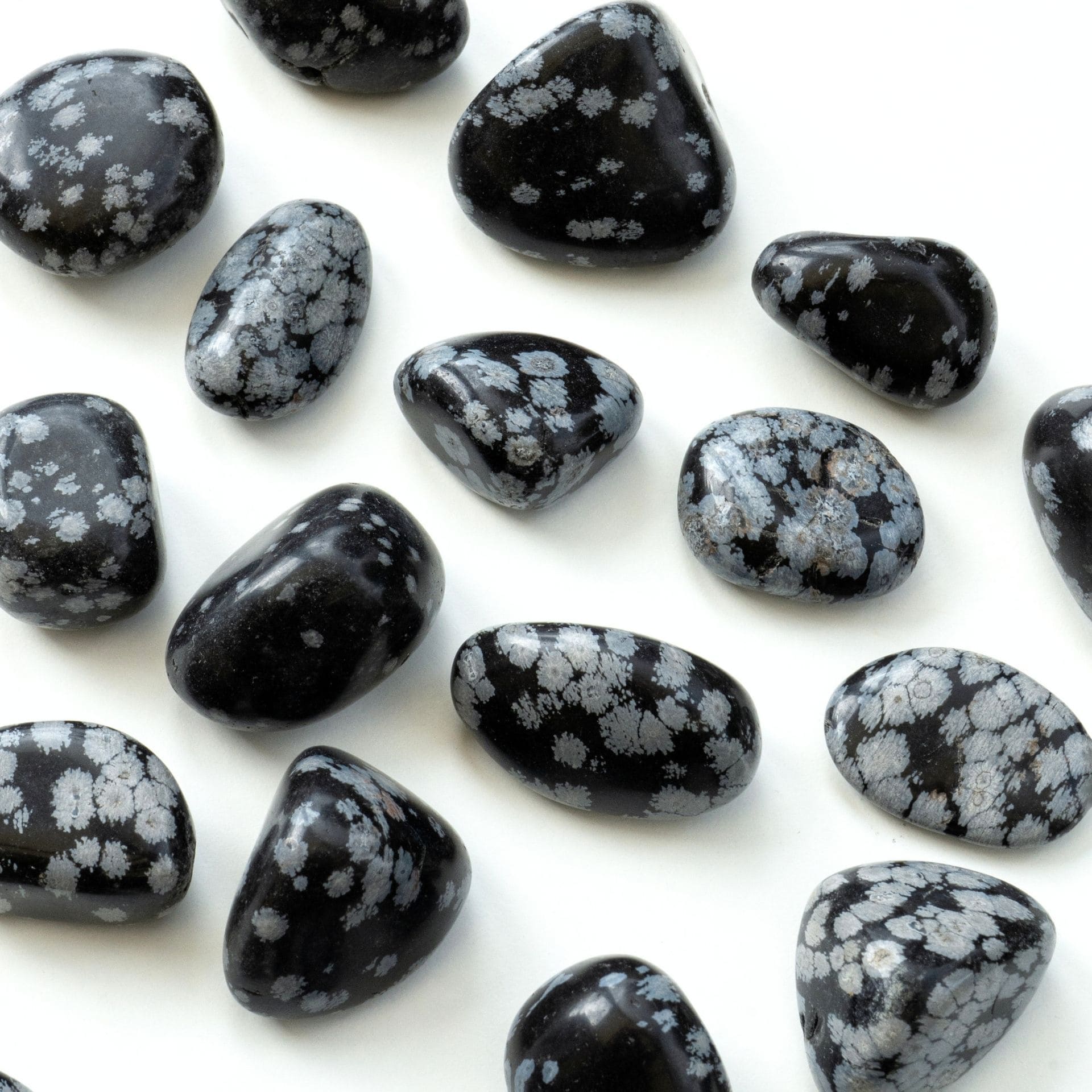Obsidienne Flocon de Neige zoom