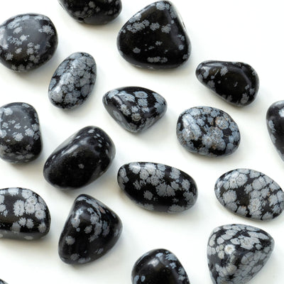 Obsidienne Flocon de Neige zoom