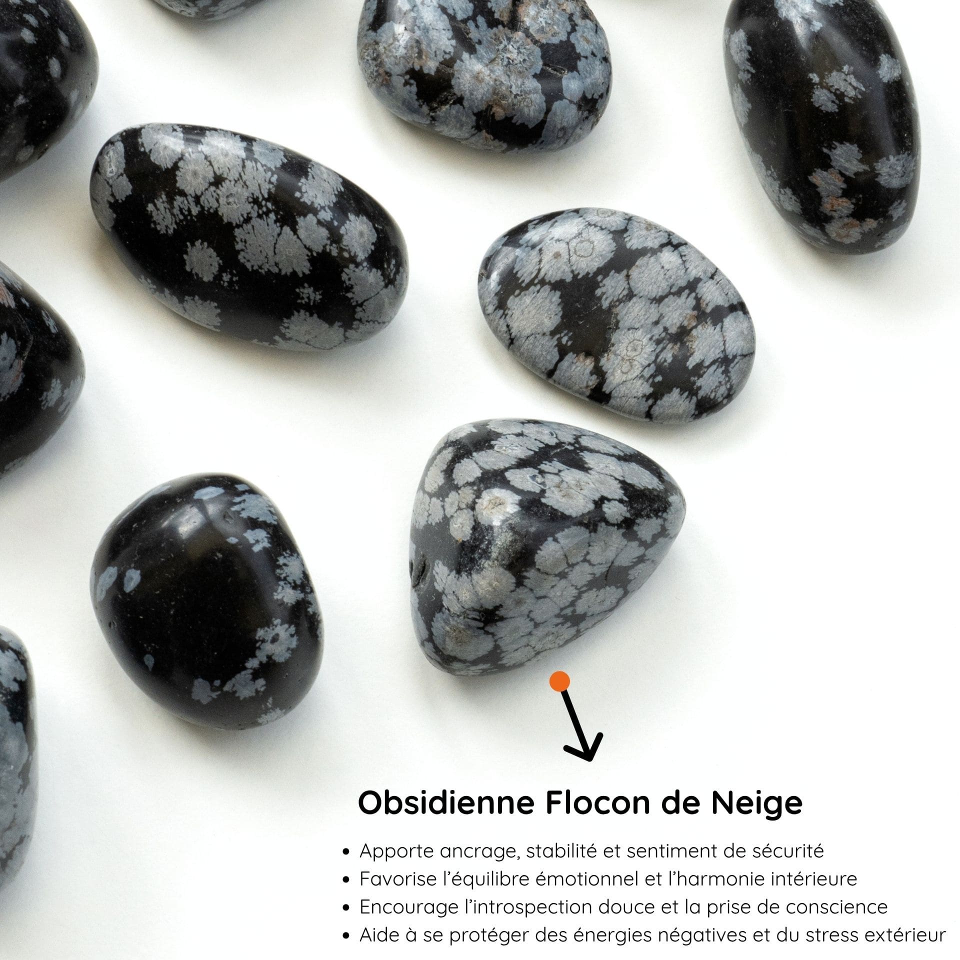 Obsidienne Flocon de Neige vertus