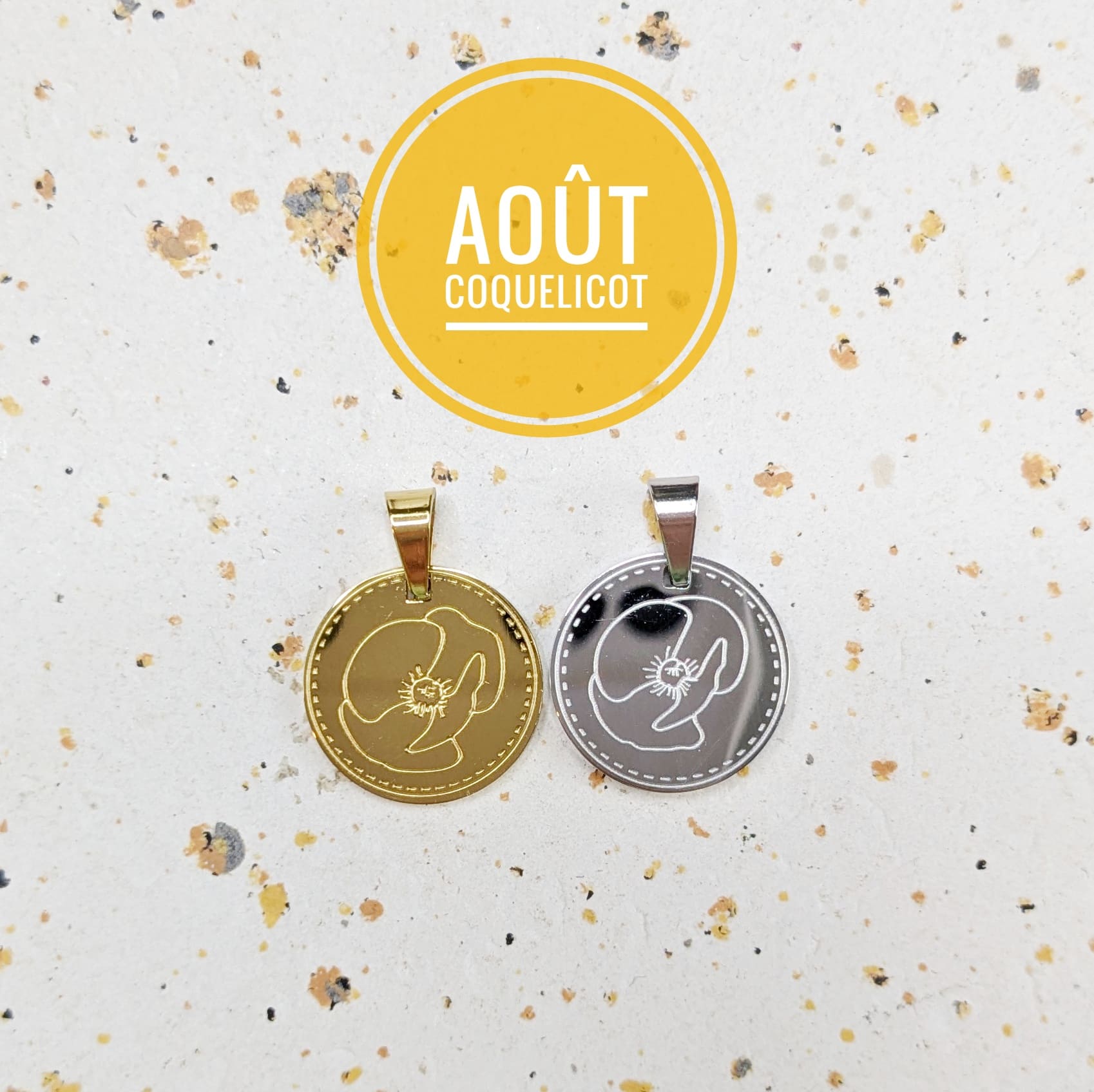 Pendentif fleur de naissance