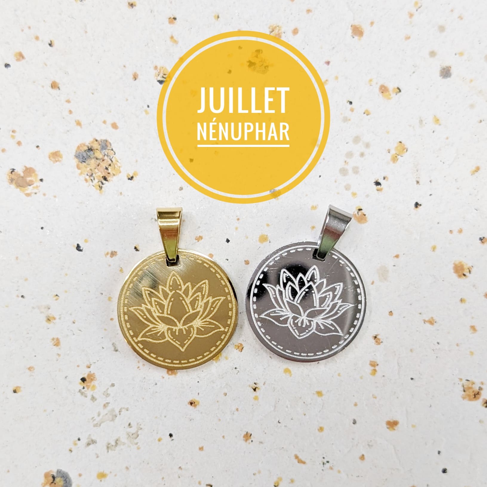 Pendentif fleur de naissance