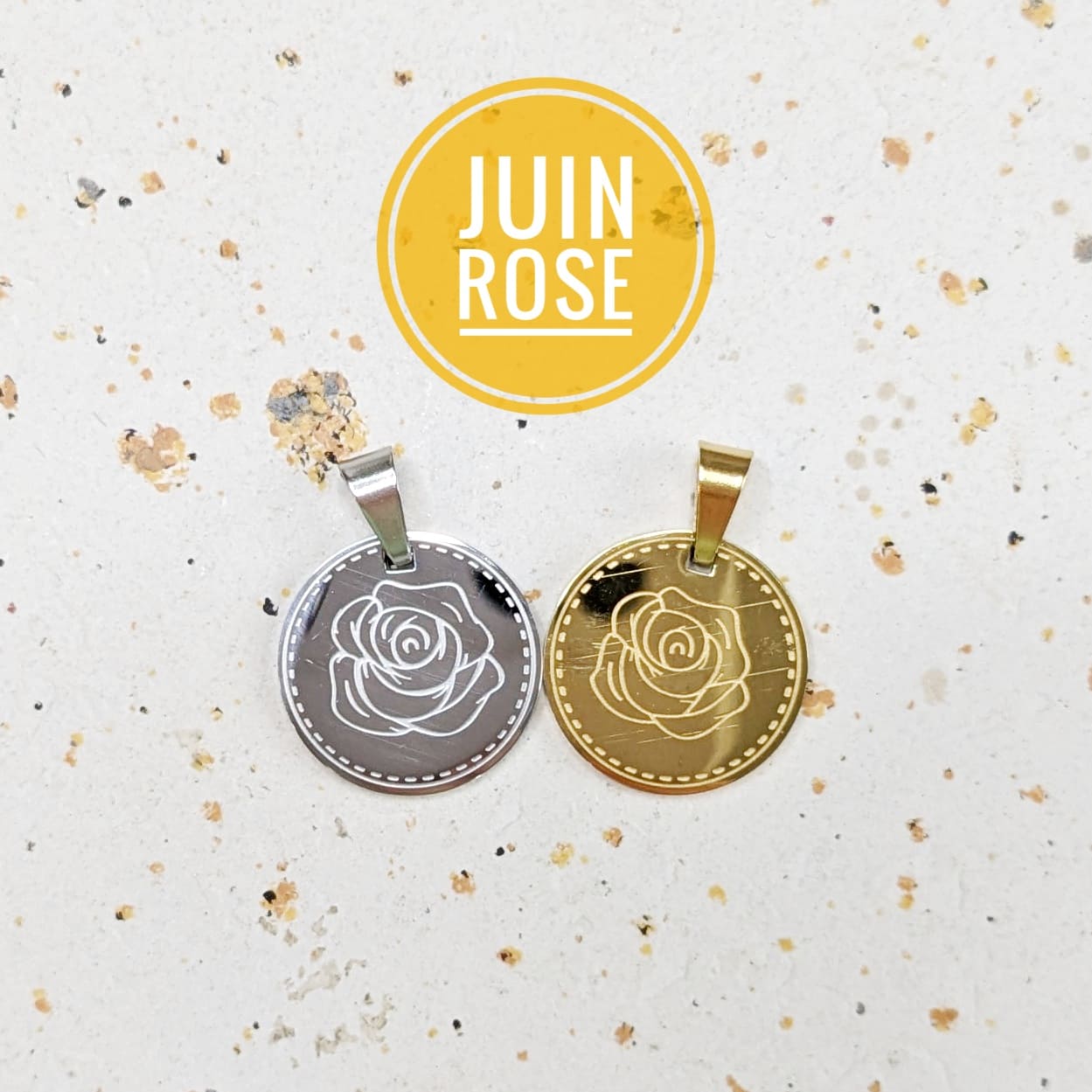 Pendentif fleur de naissance