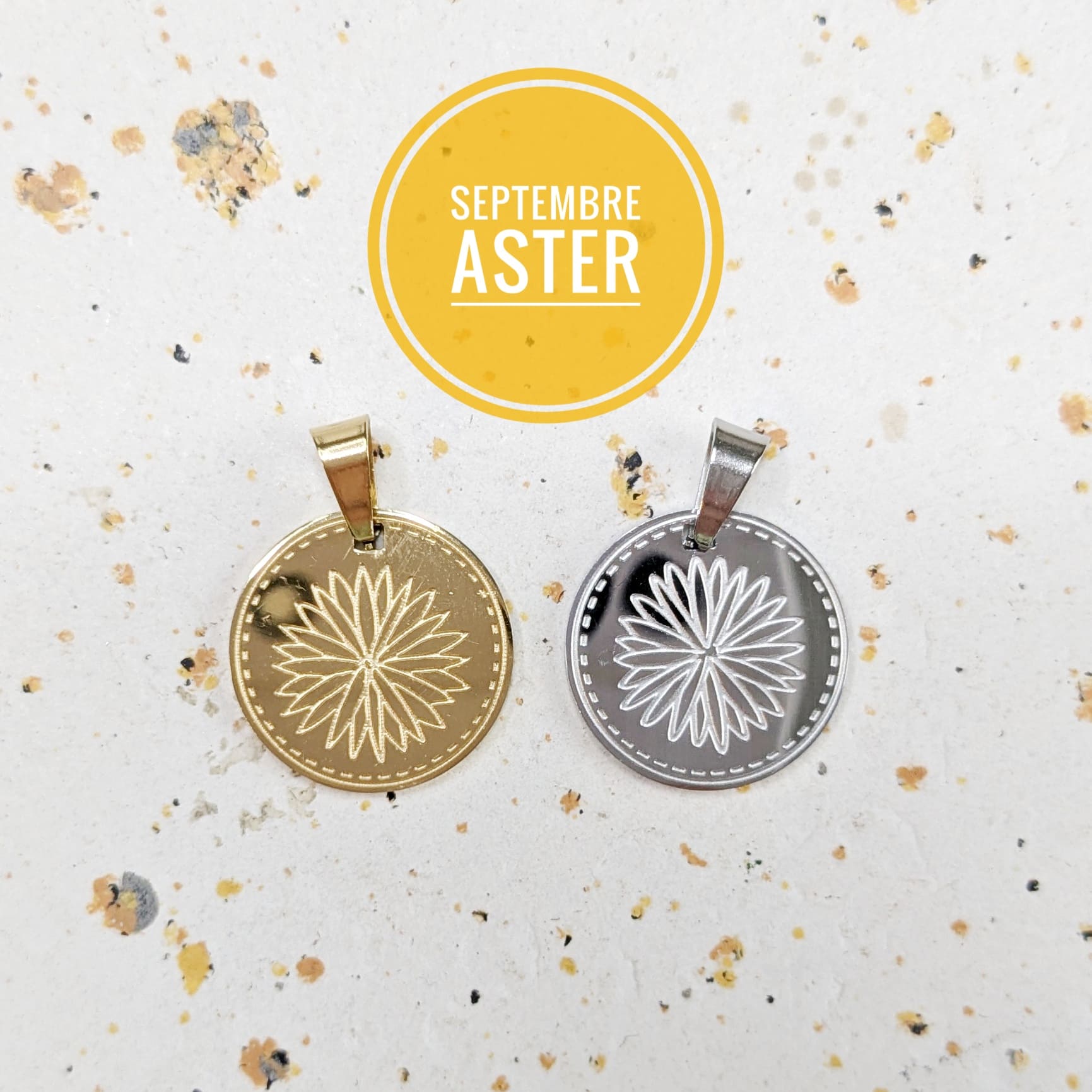 Pendentif fleur de naissance