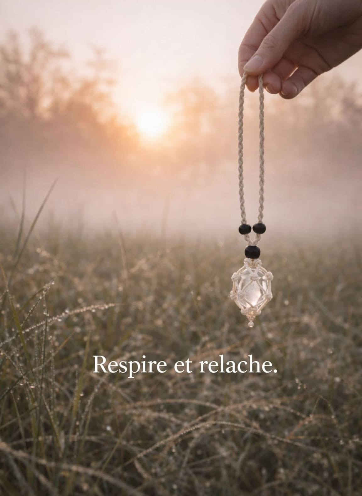 Pendentif porte pierre roulée - Lithothérapie