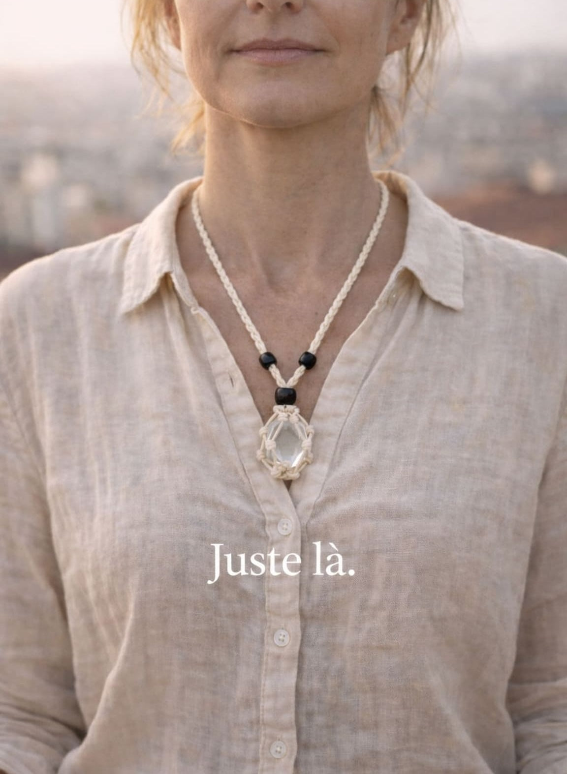 Pendentif porte pierre roulée - Lithothérapie