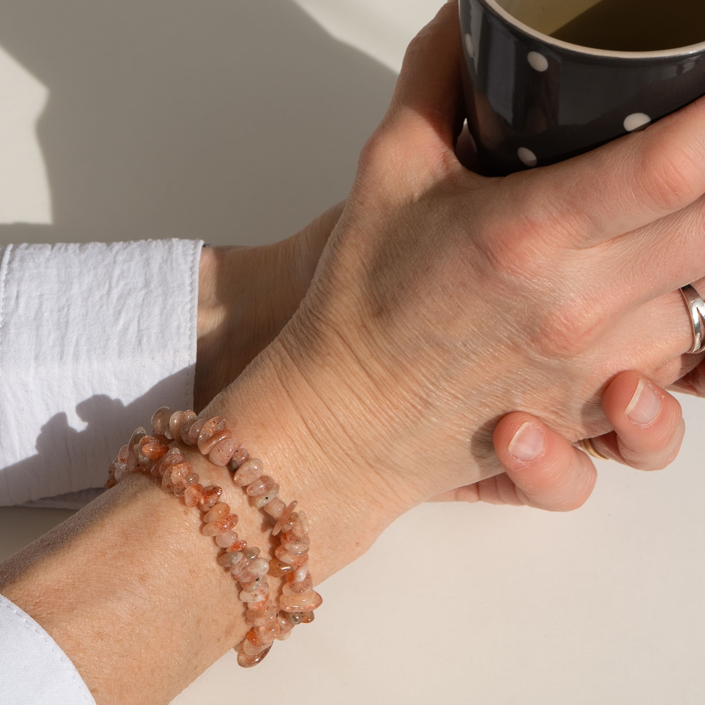 Bracelet porter pierre de soleil baroque