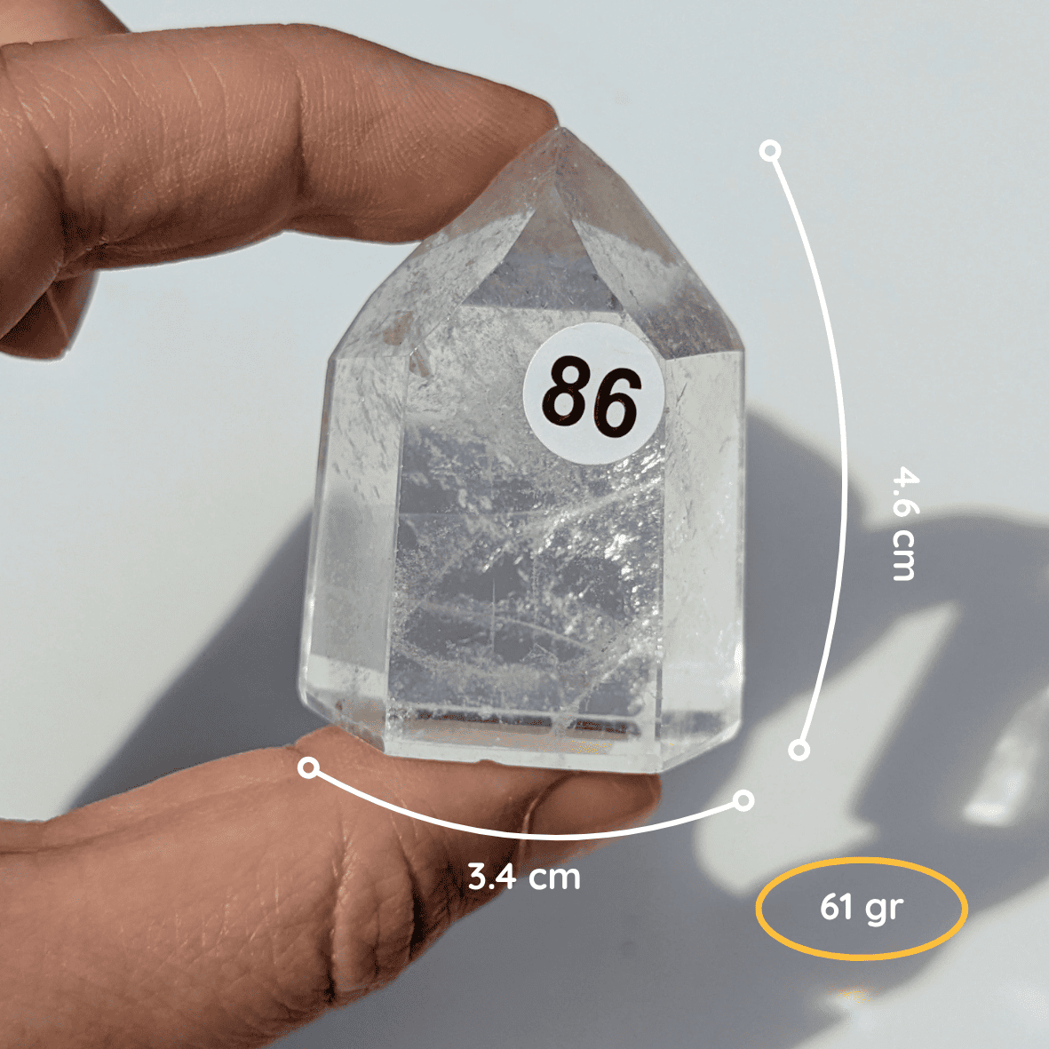 Pointe en Cristal de Roche – Clarté & Amplification énergétique