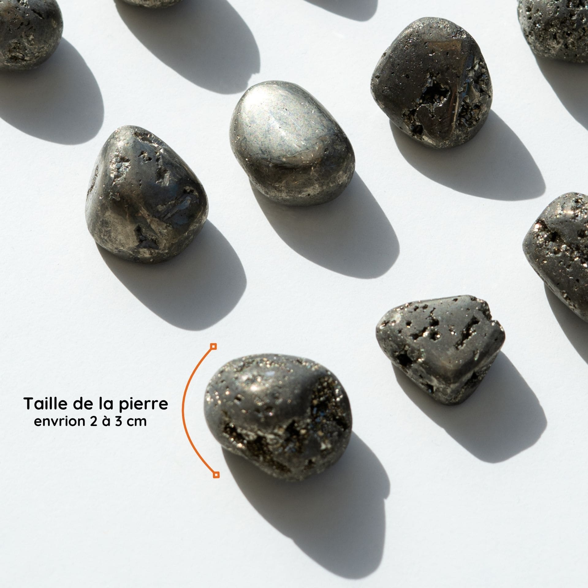 Pierre Roulée Pyrite – Abondance et Protection Énergétique