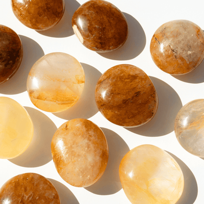 Galet Quartz Hématoïde zoom