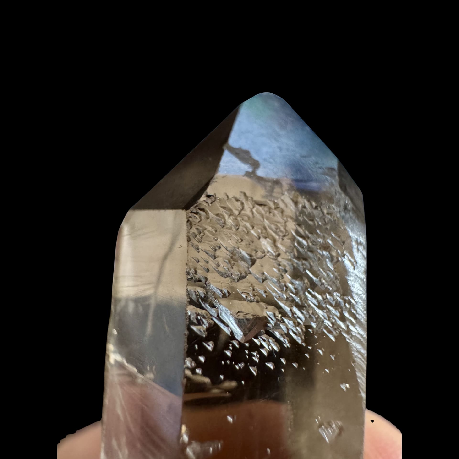 Quartz fumé corrodé du Brésil