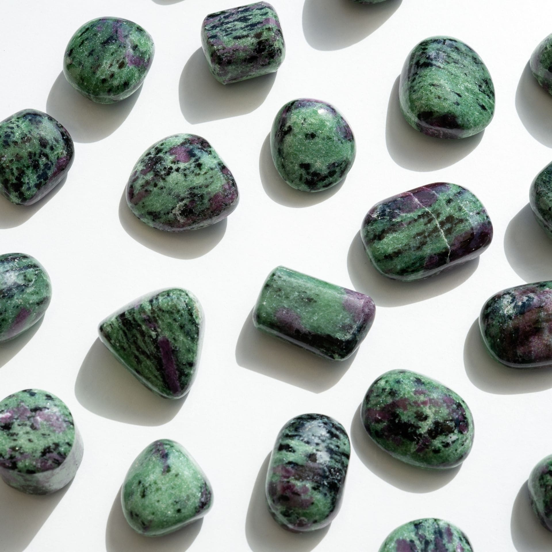 Rubis Zoisite vue de haut