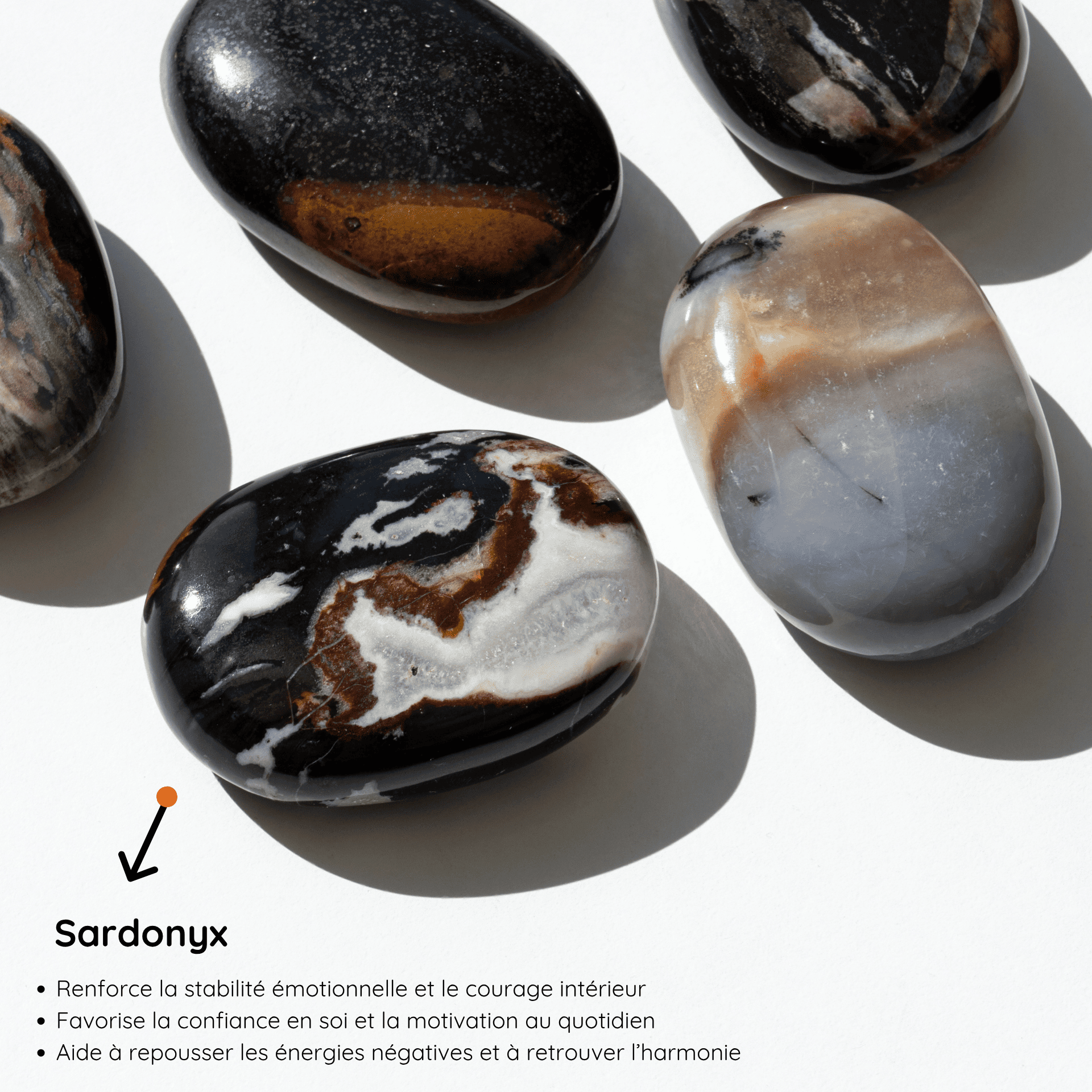 Galet Sardonyx vertu