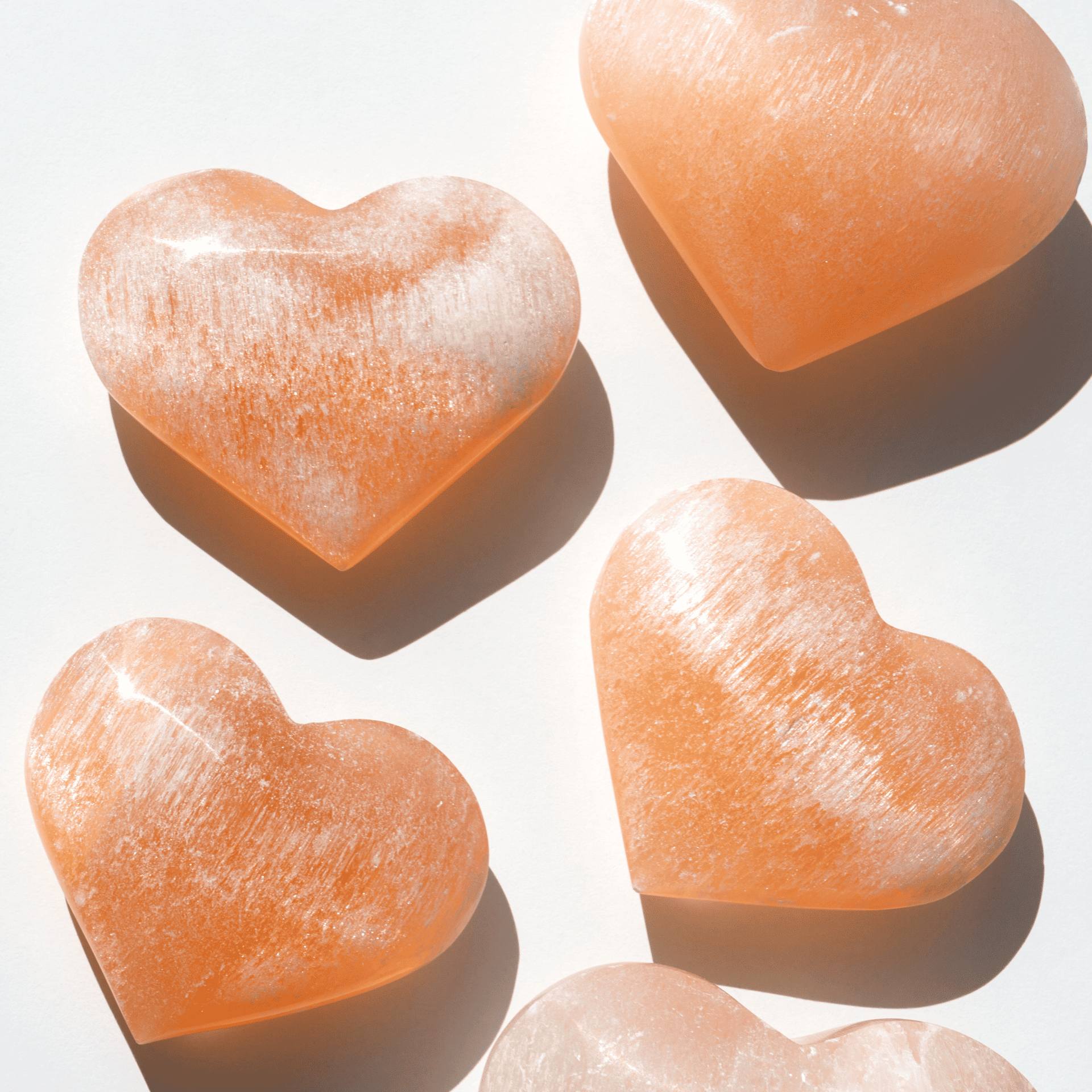 Coeur Sélénite Orange zoom