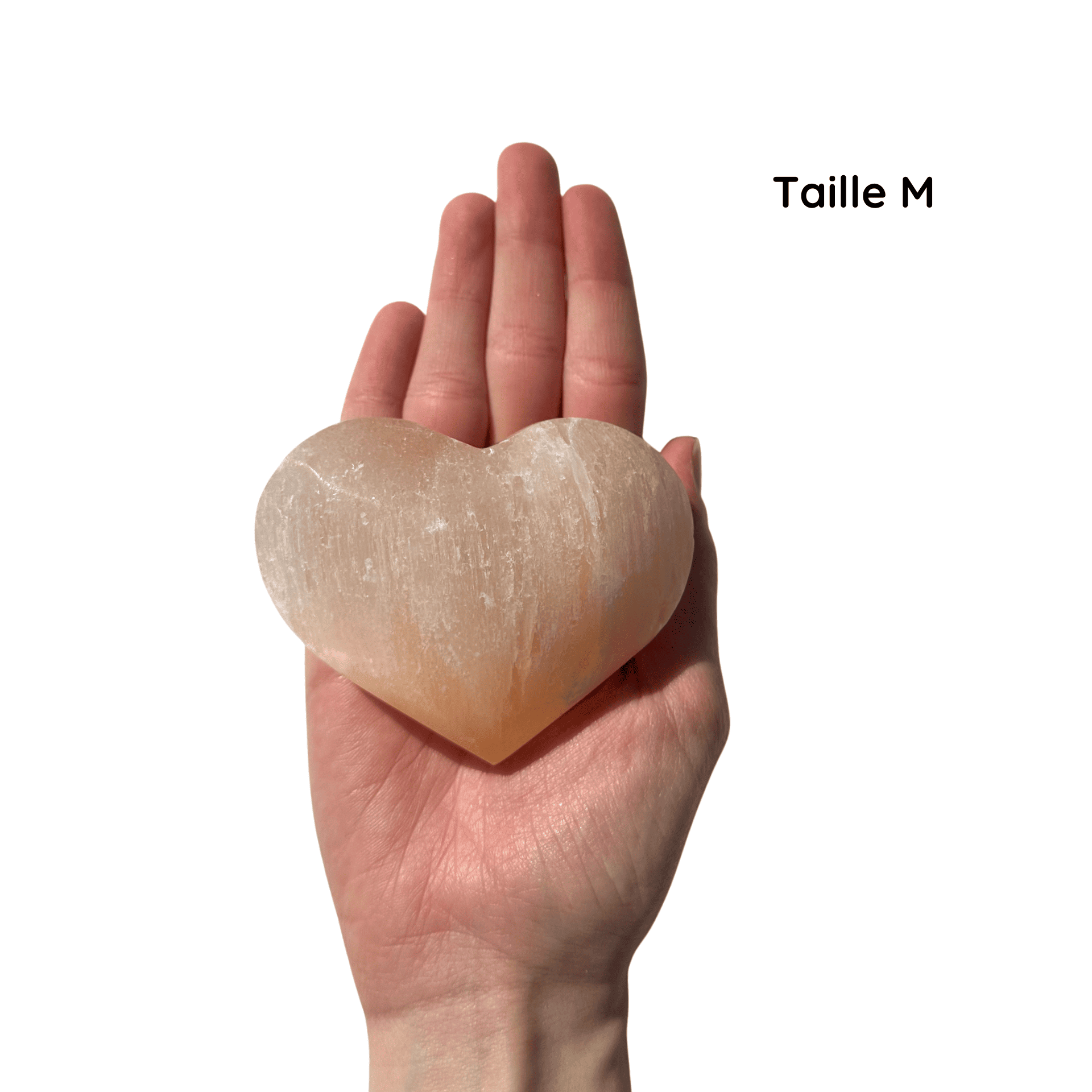 Coeur Sélénite Orange M