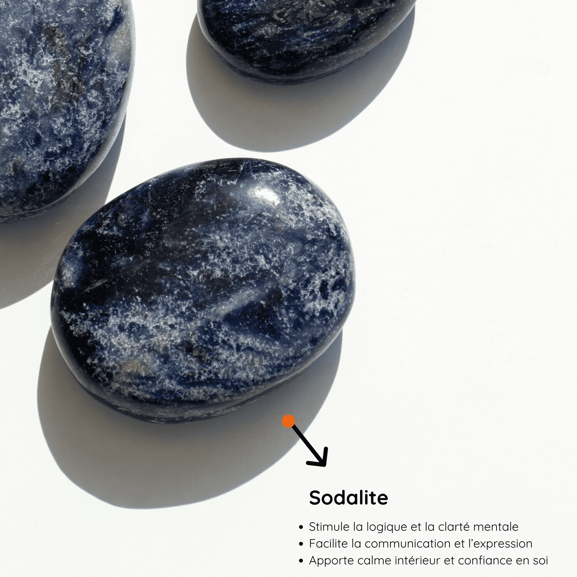 Galet Sodalite vertus