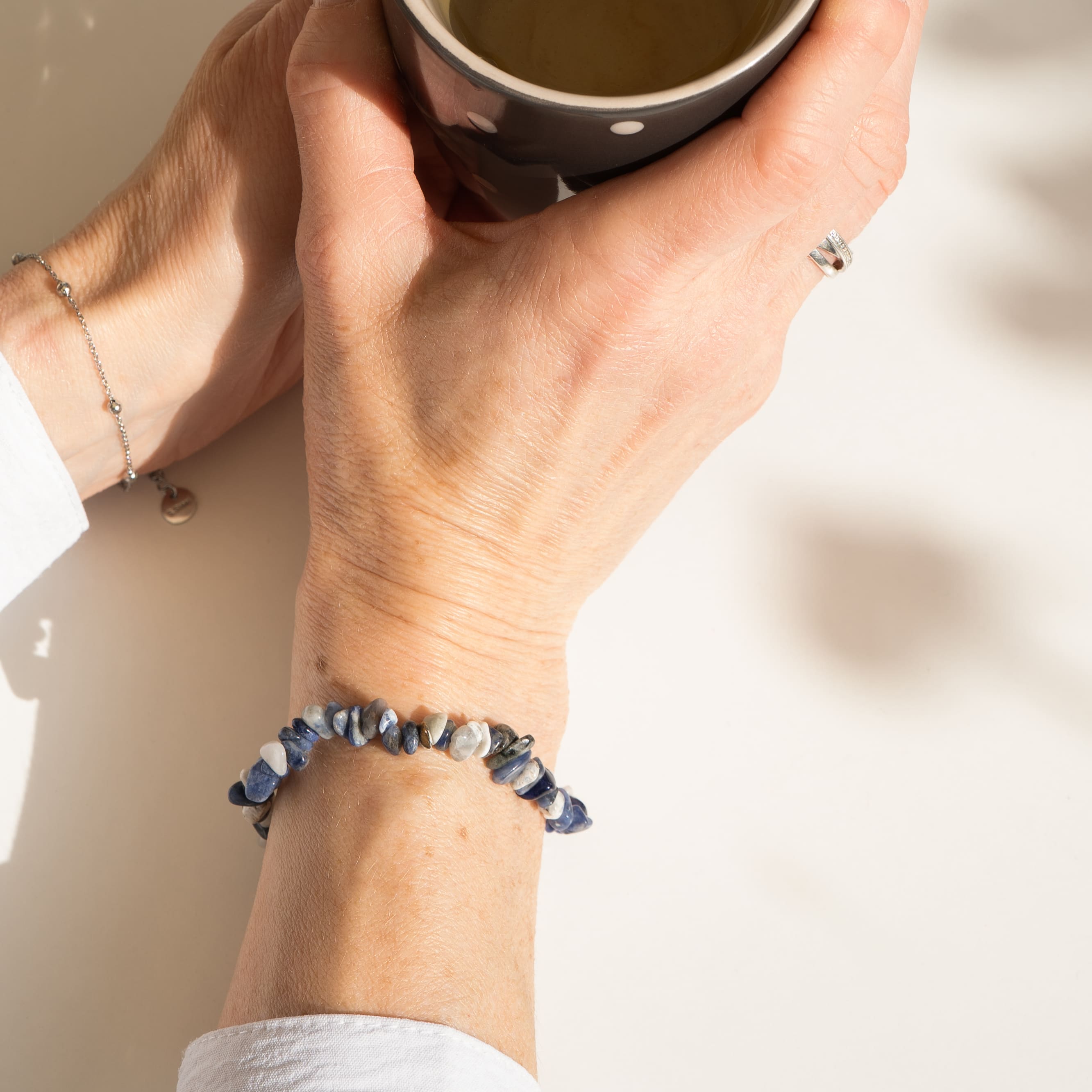 Bracelet porter sodalite baroque