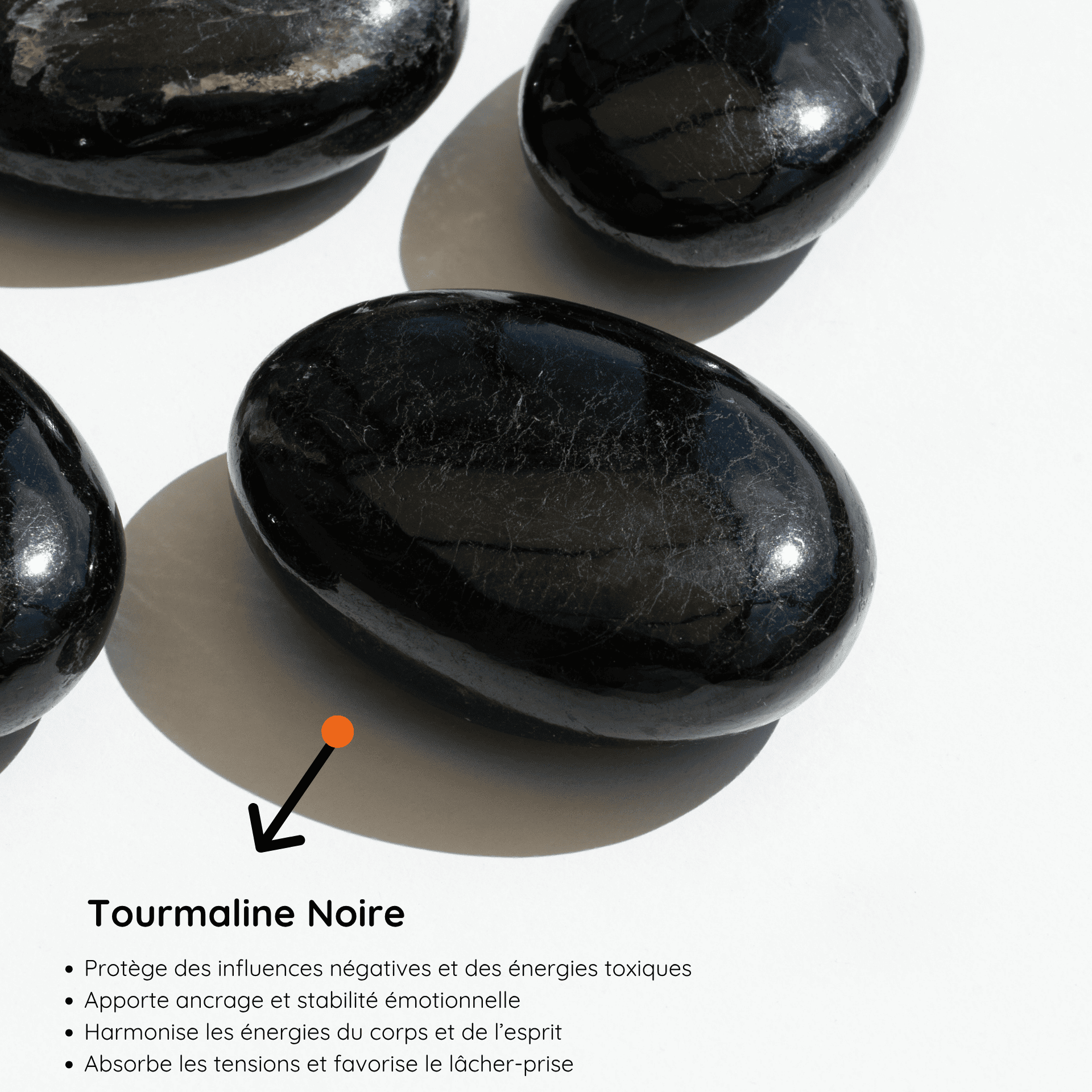 Galet Tourmaline Noire vertus