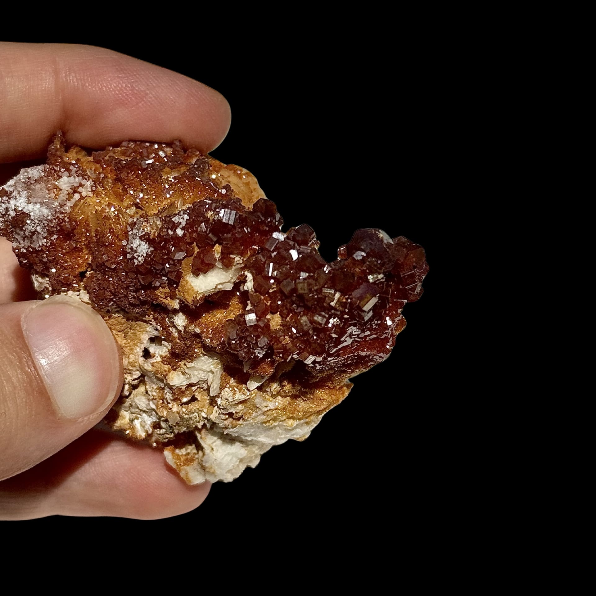 Vanadinite Rouge Hexagonale - Mibladen (Maroc)