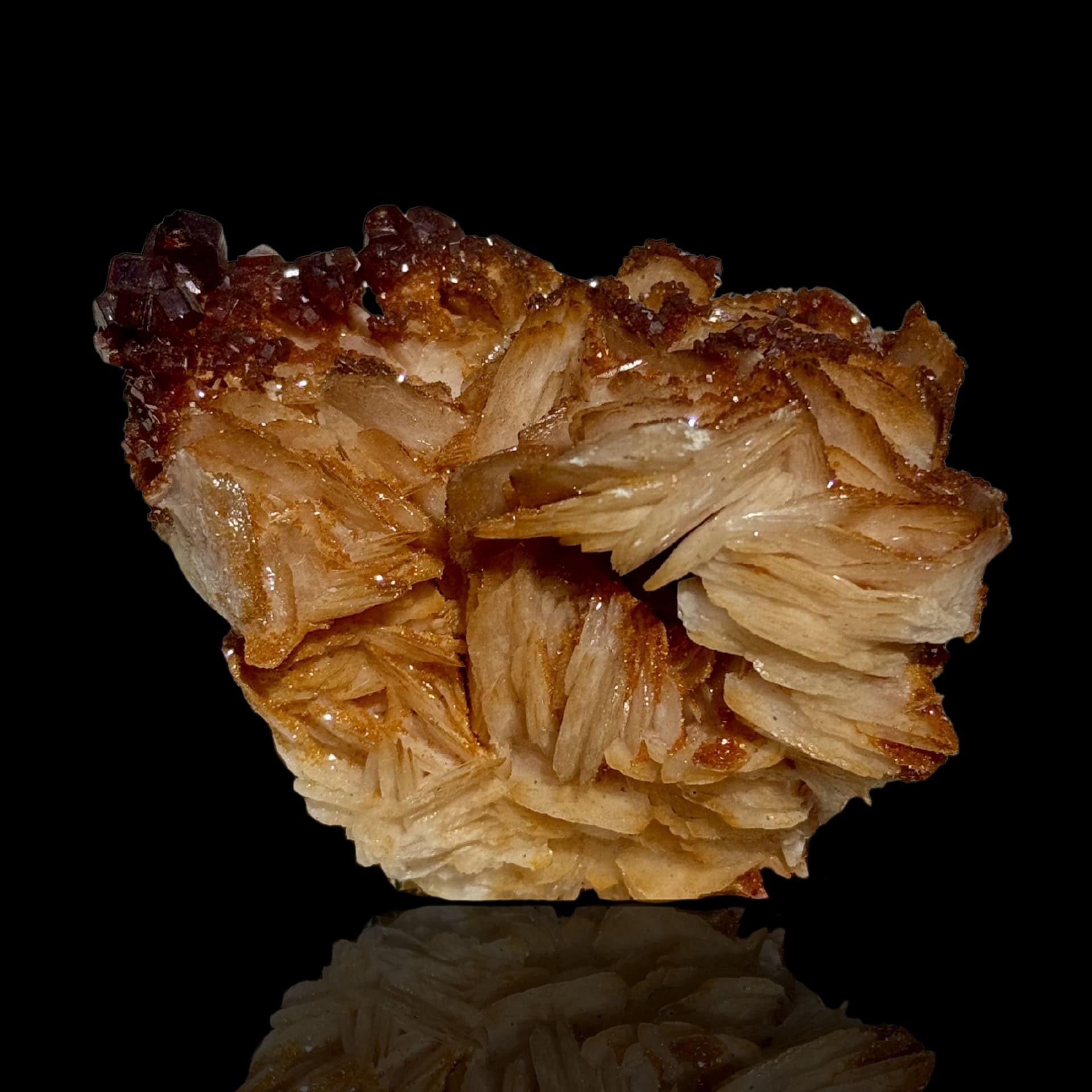 Vanadinite & Baryte n°54  - Mibladen (Maroc)