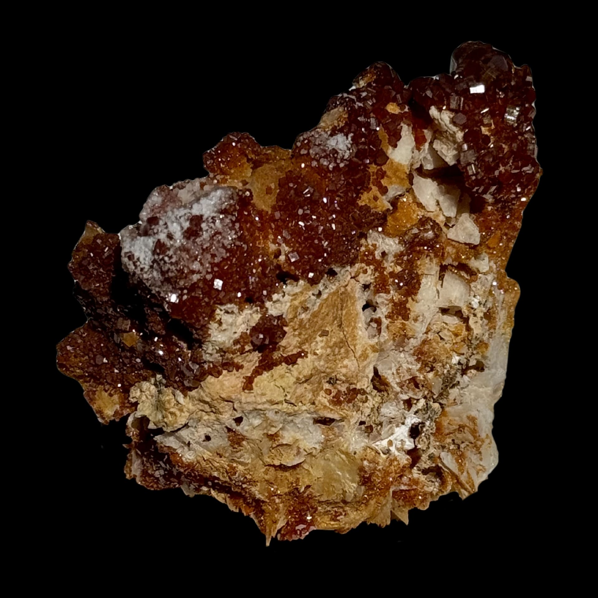 Vanadinite & Baryte n°54  - Mibladen (Maroc)