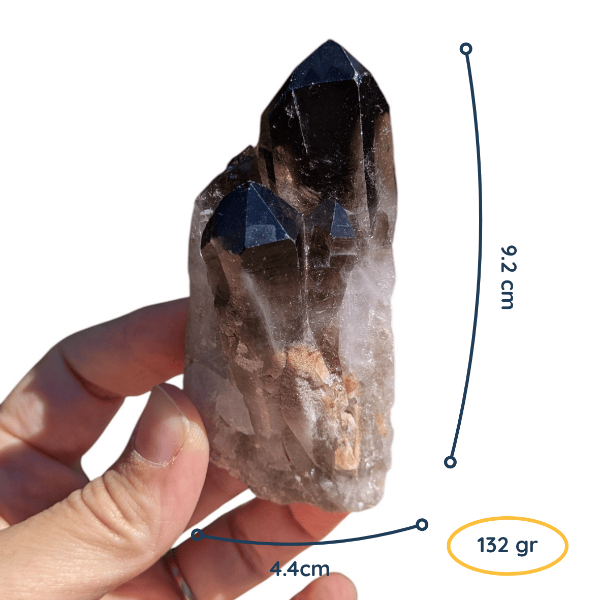 Amas Quartz fumé n°59