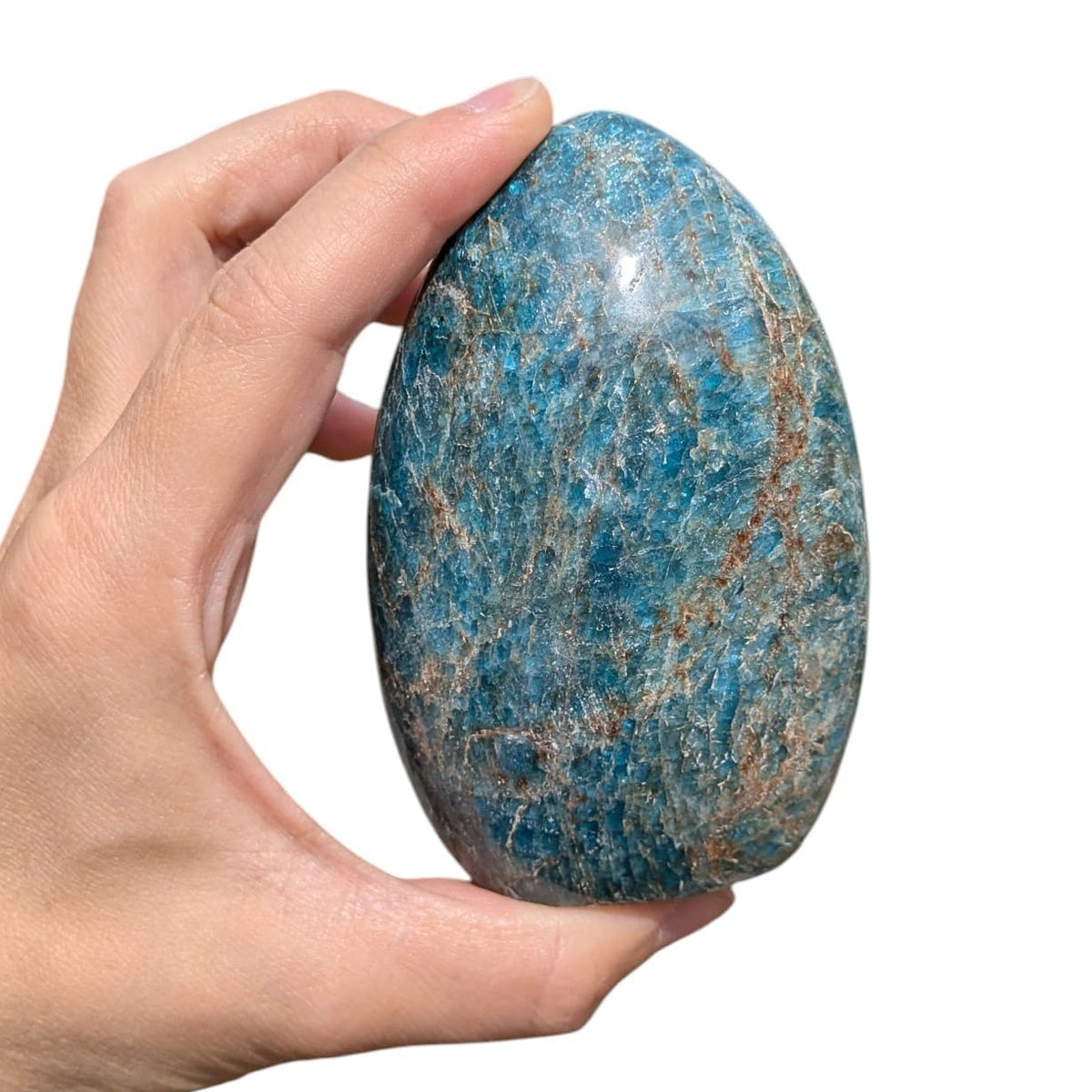 Bloc en Apatite bleue