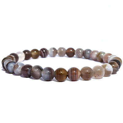 pierre agate du botswana en bracelet