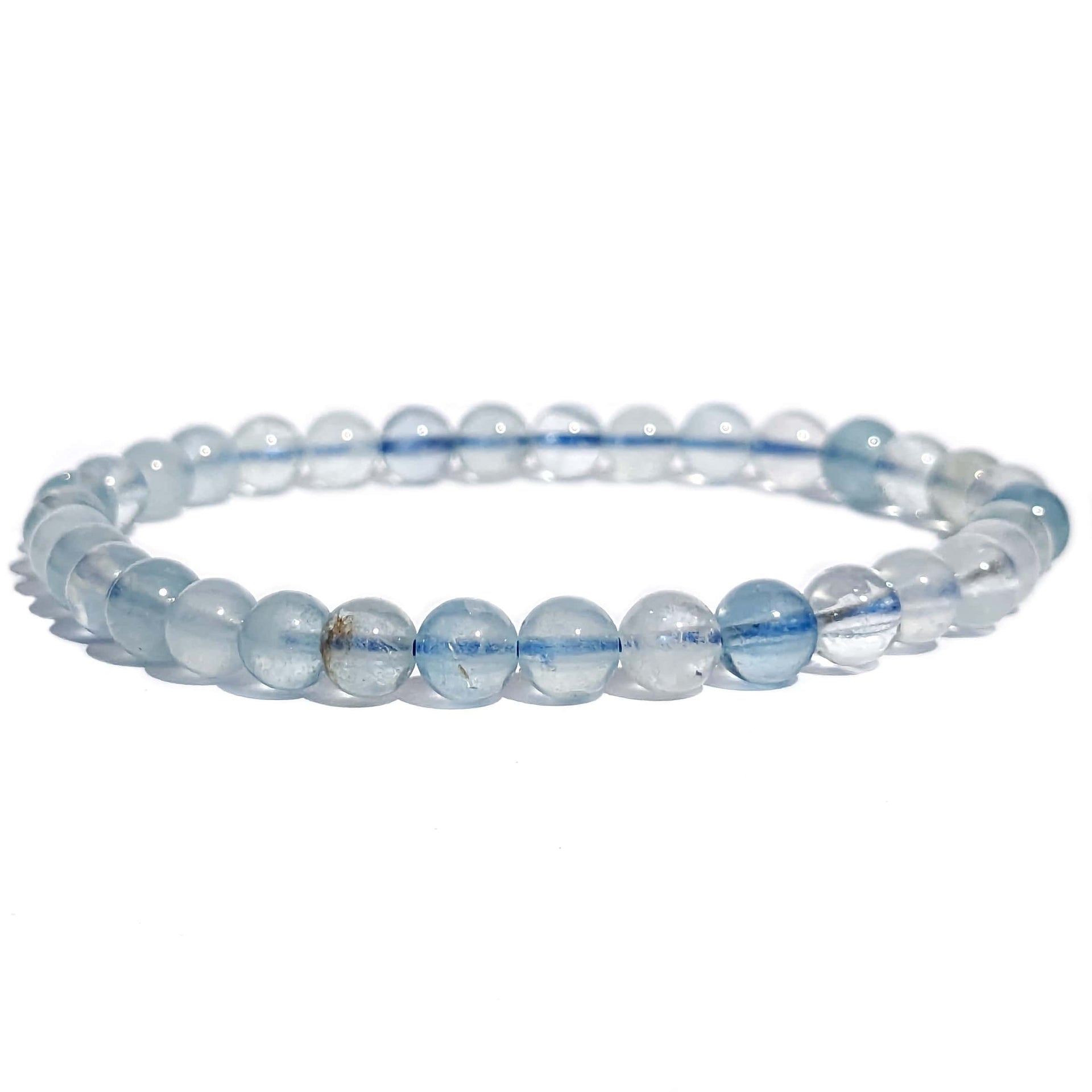 Bracelet Perles Aigue-Marine – Sérénité et Communication