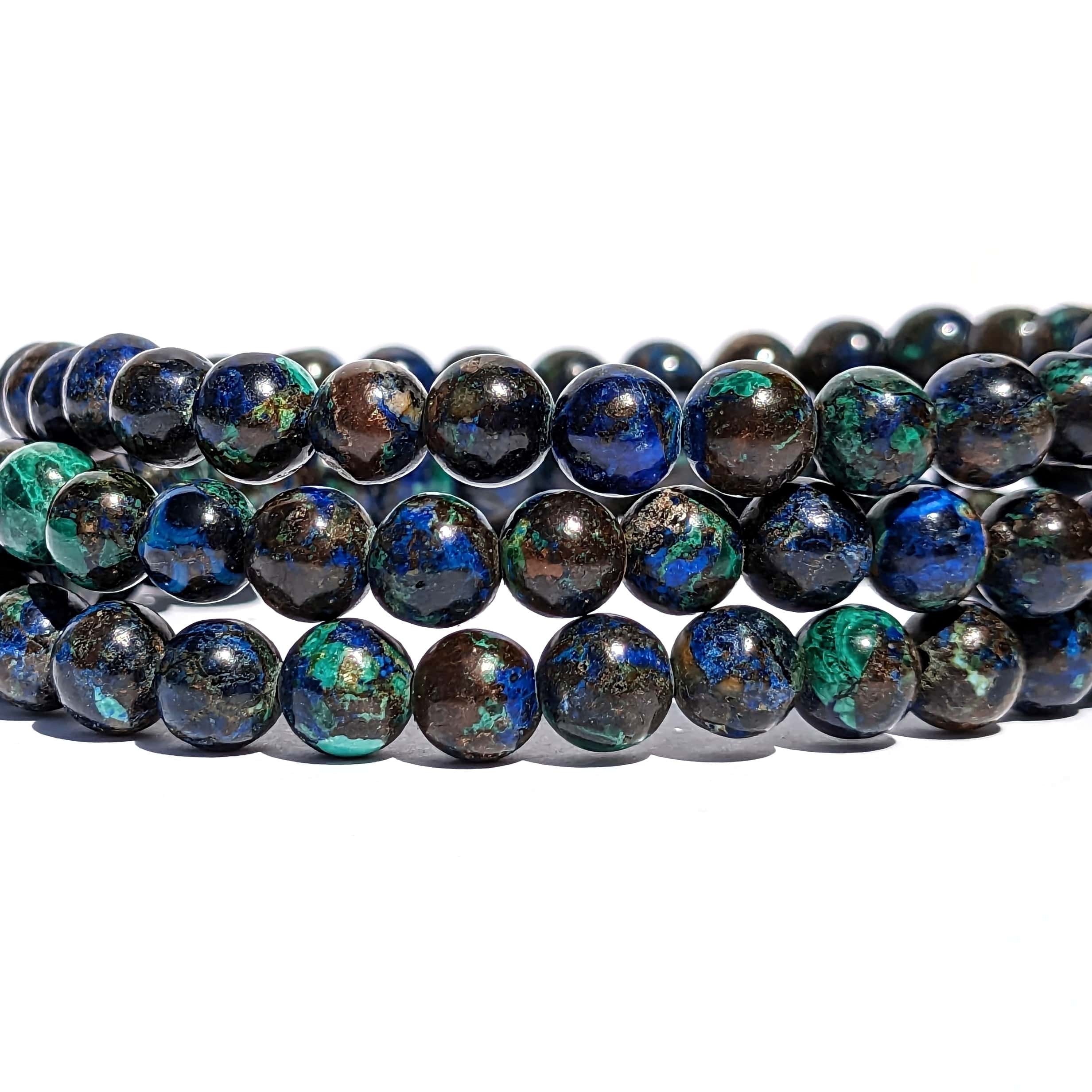 bracelet pierre azurite malachite
