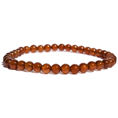 bracelet en pierre grenat hessonite.