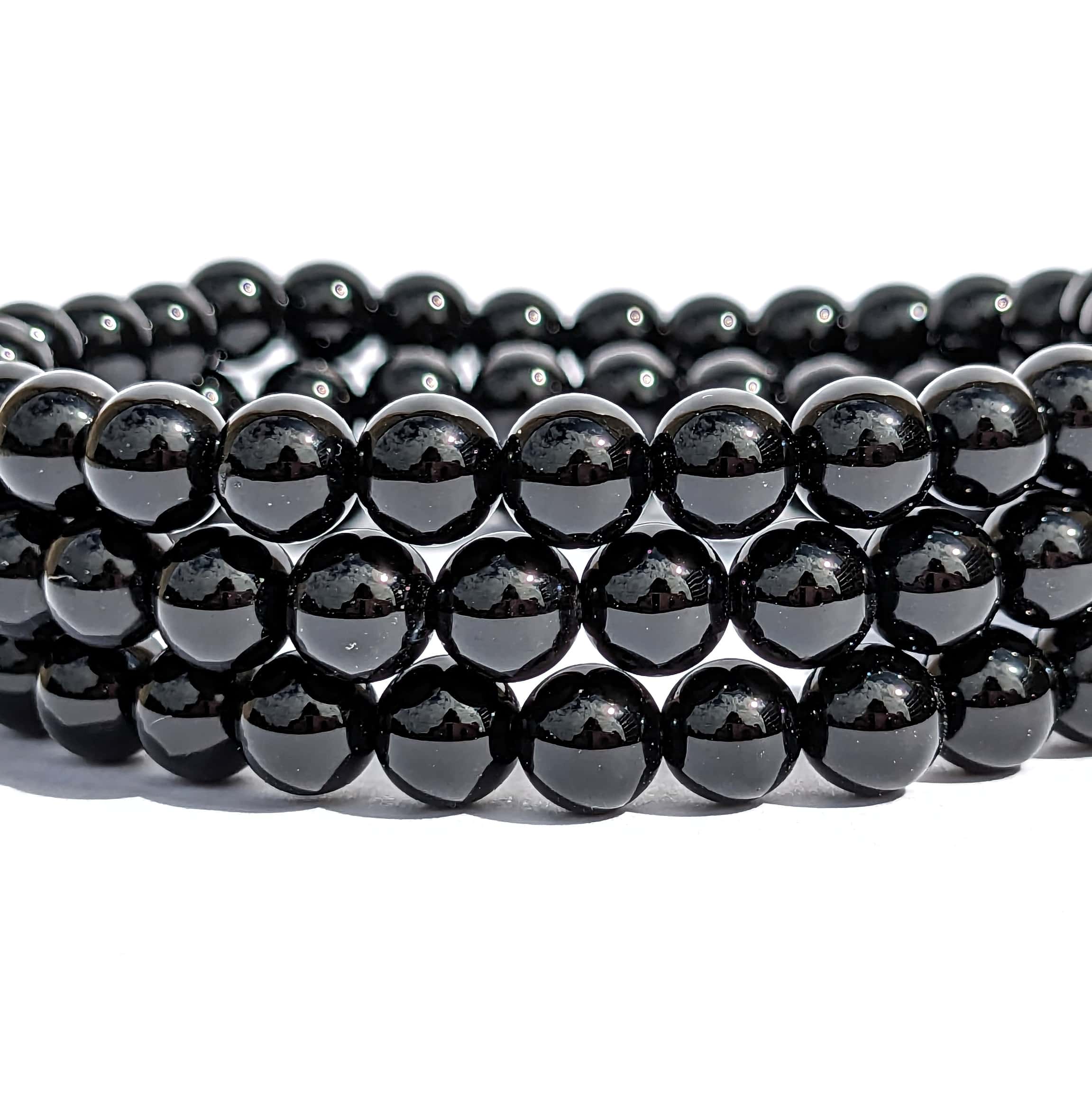 bracelet pierre obsidienne noire