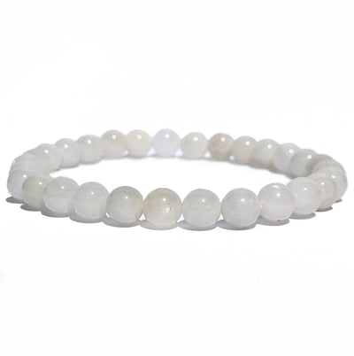 bracelet pierre de lune blanche