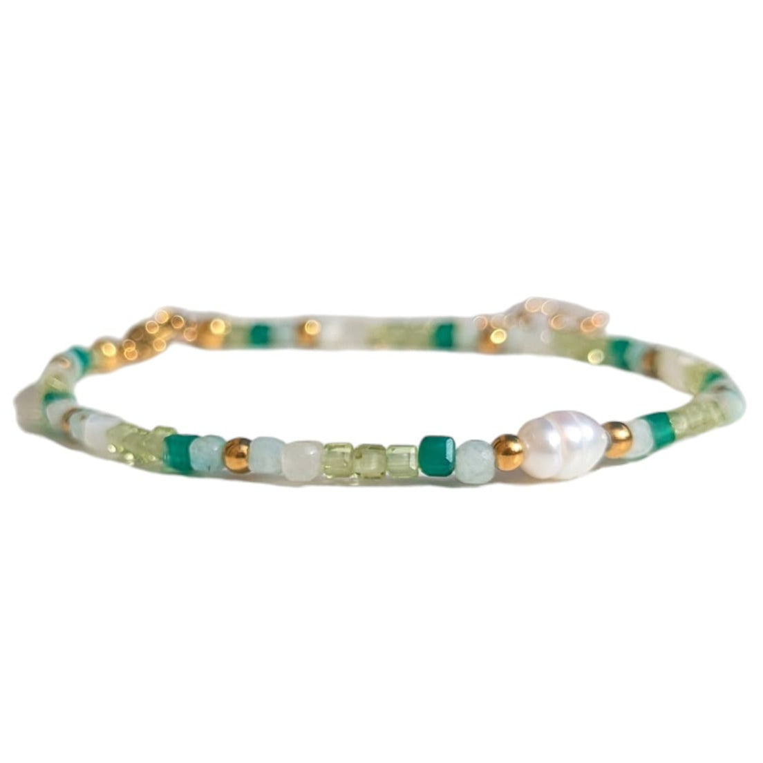 bracelet pierre jade verte