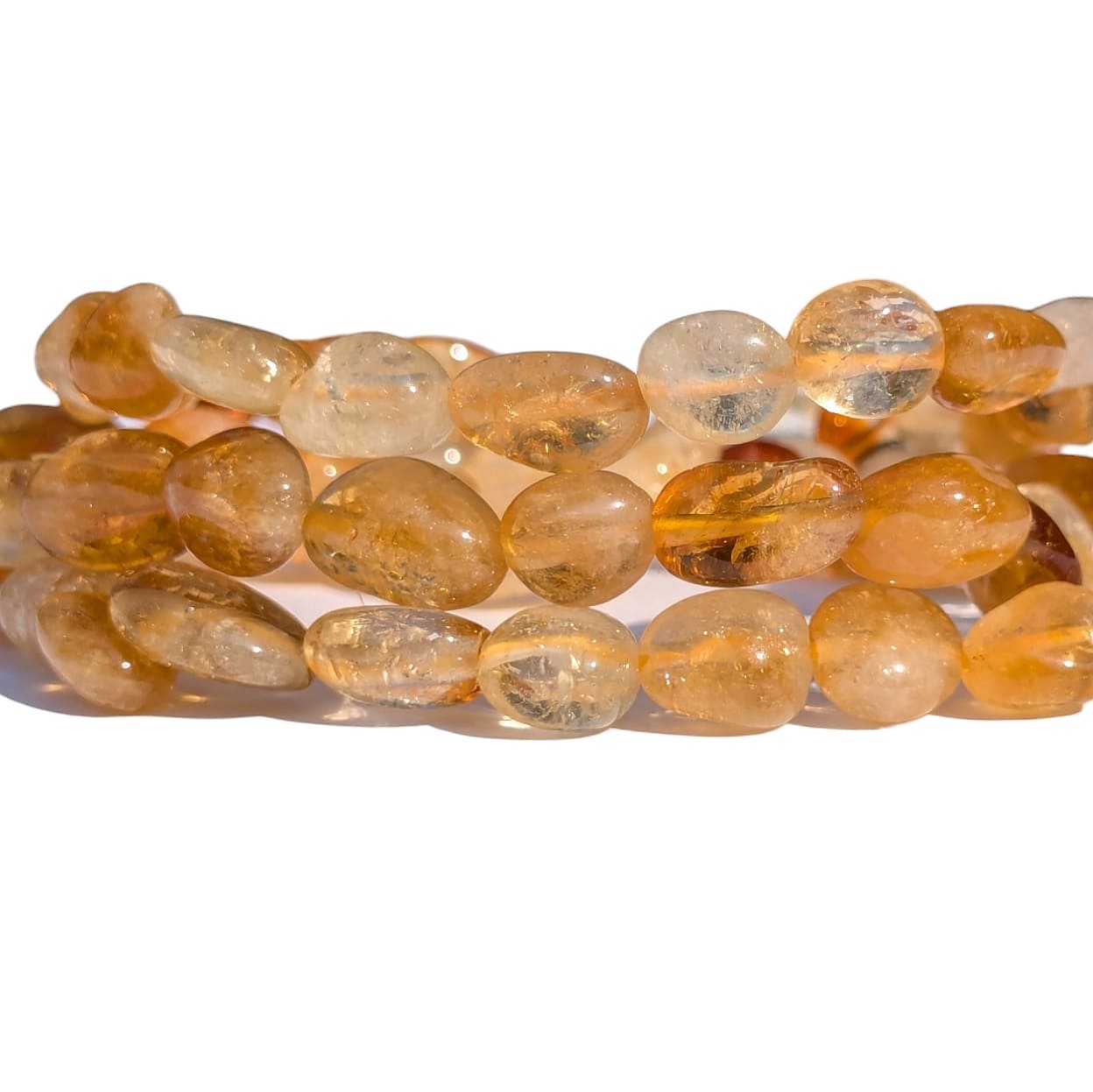 pierre citrine en bracelet