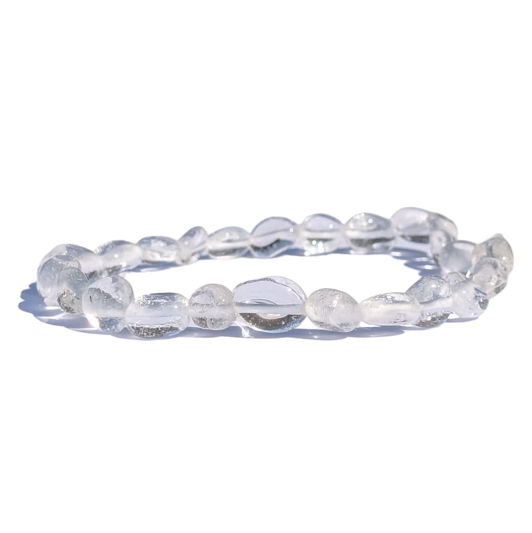 bracelet pierre roulée cristal de roche