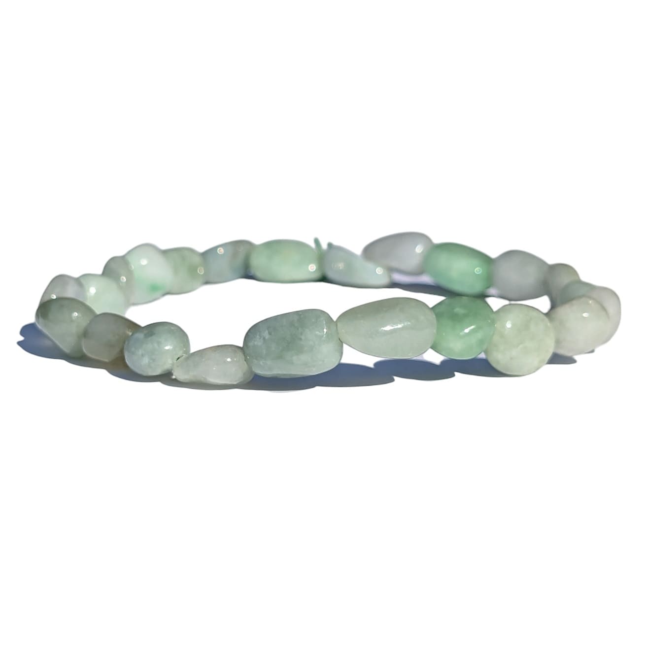 bracelet pierre roulée jade 