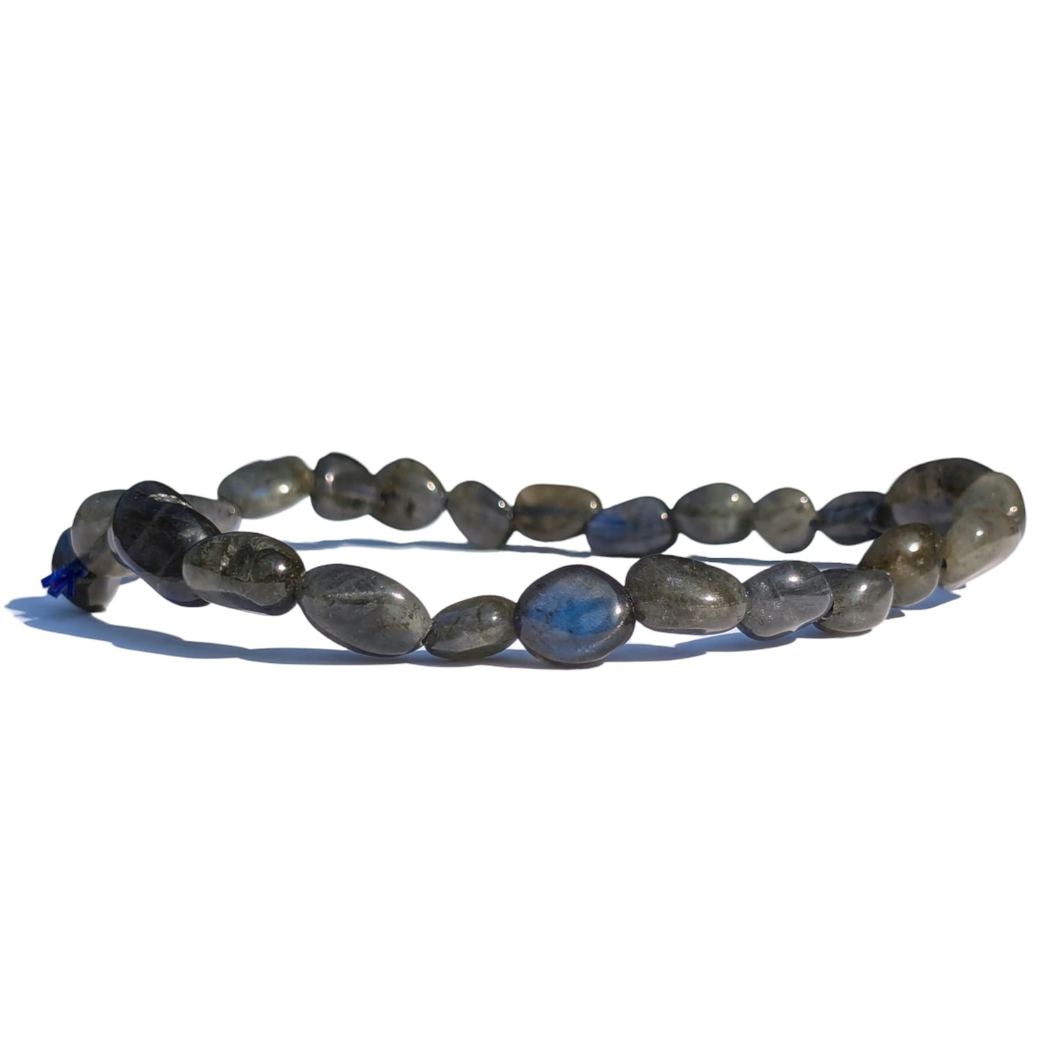 bracelet pierre roulée labradorite