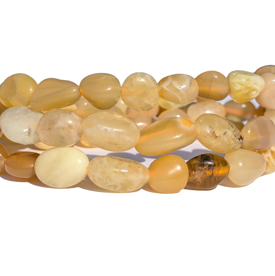 bracelet pierre opale jaune 