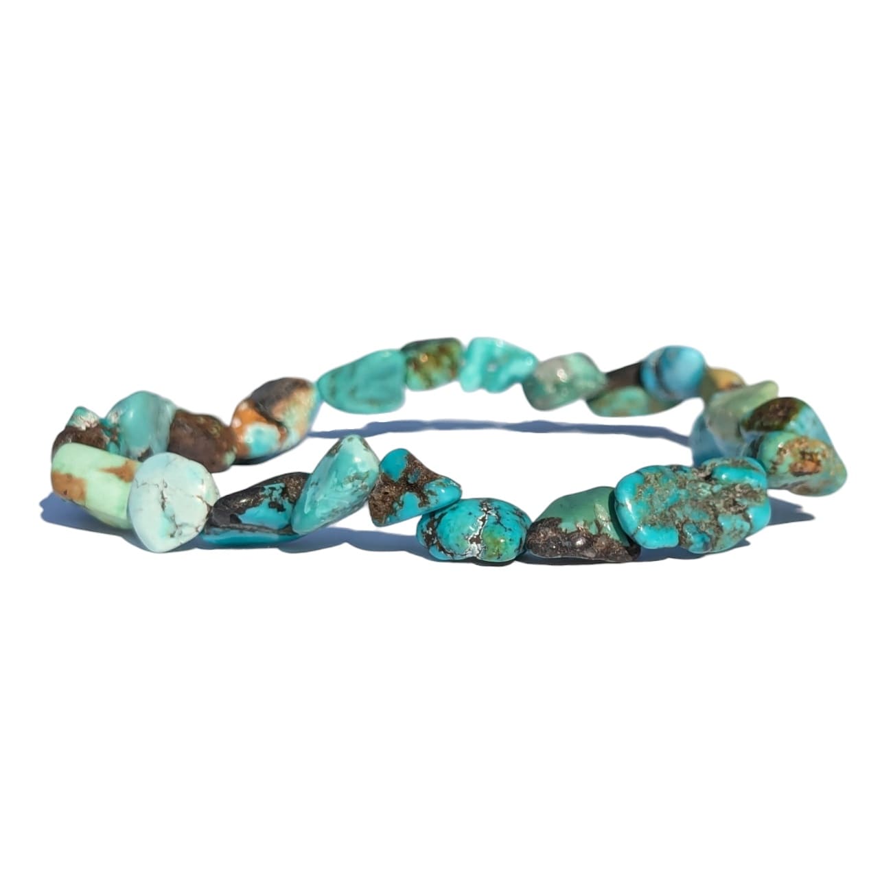 bracelet pierre roulée turquoise