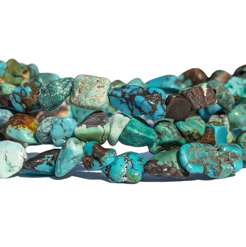 Bracelet pierre roulée Turquoise