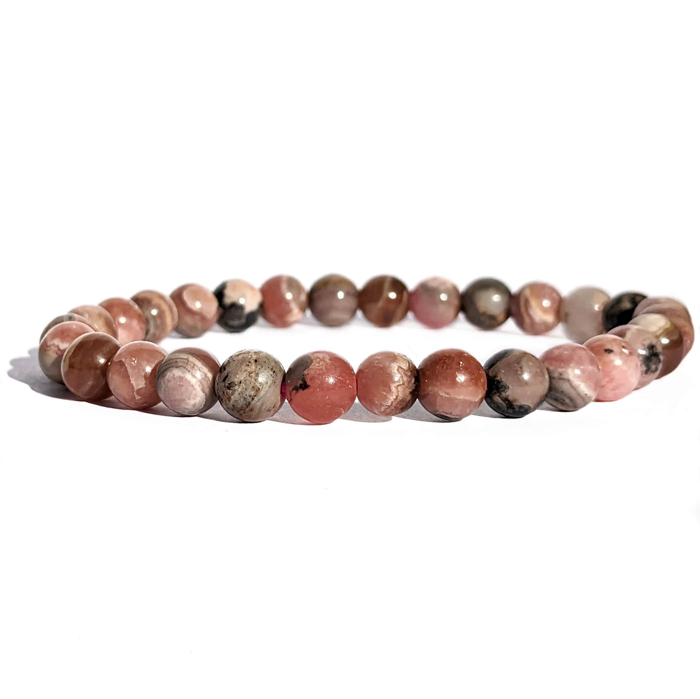 Bracelet en rhodochrosite — pierre alliée de l'heure miroir 20h20