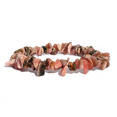 bracelet rhodochrosite en pierre