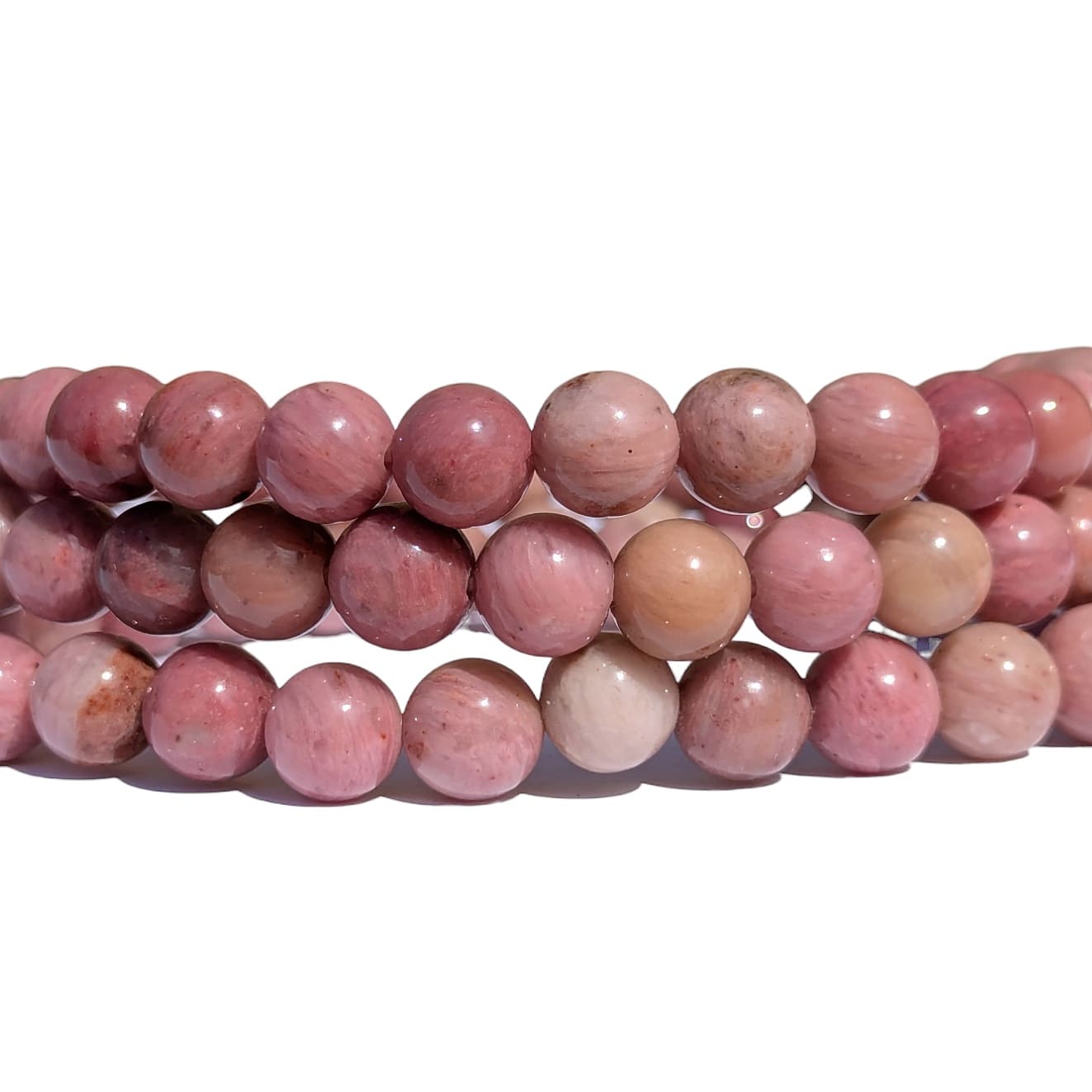 Bracelet pierre rhodonite