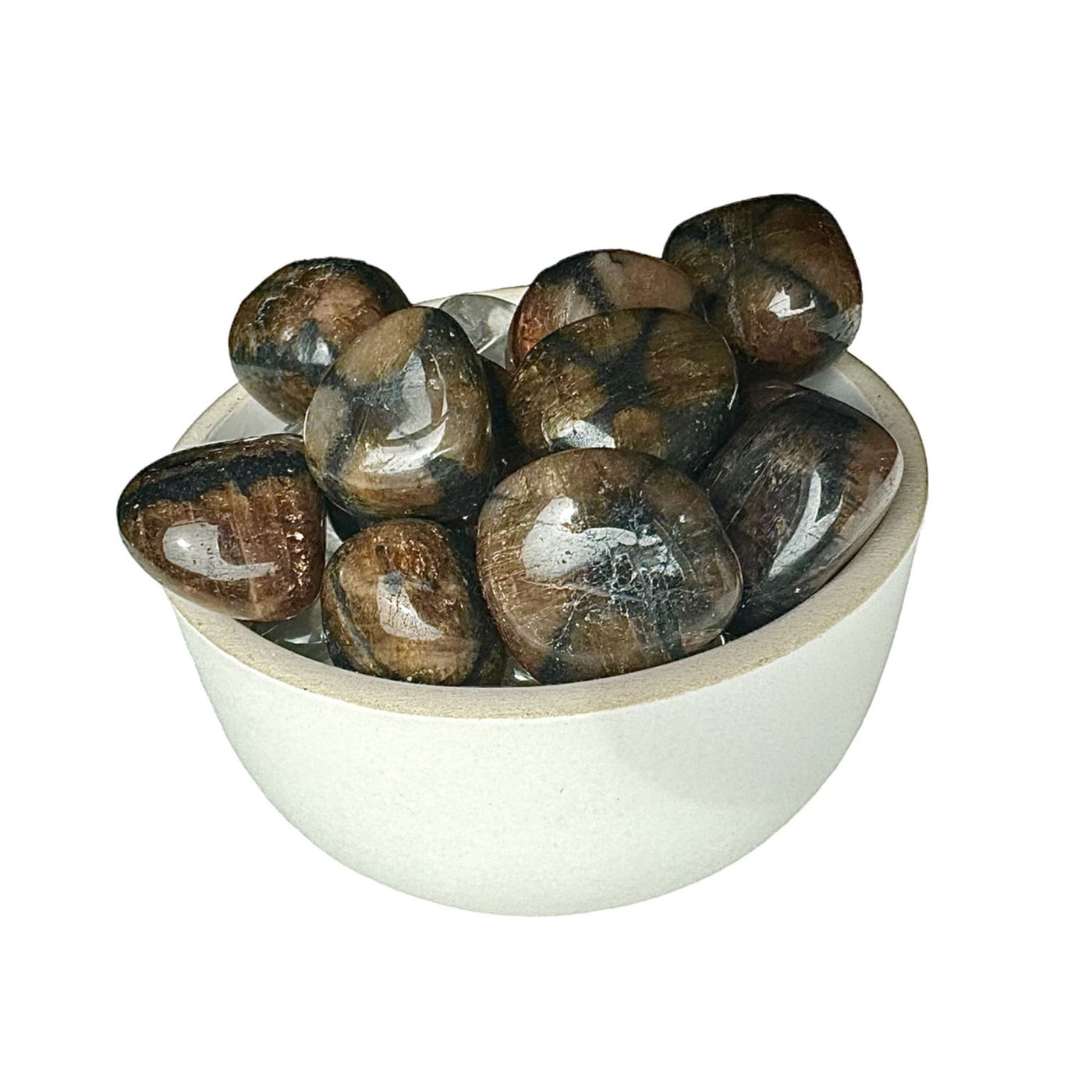 Bijoux et pierres en Chiastolite