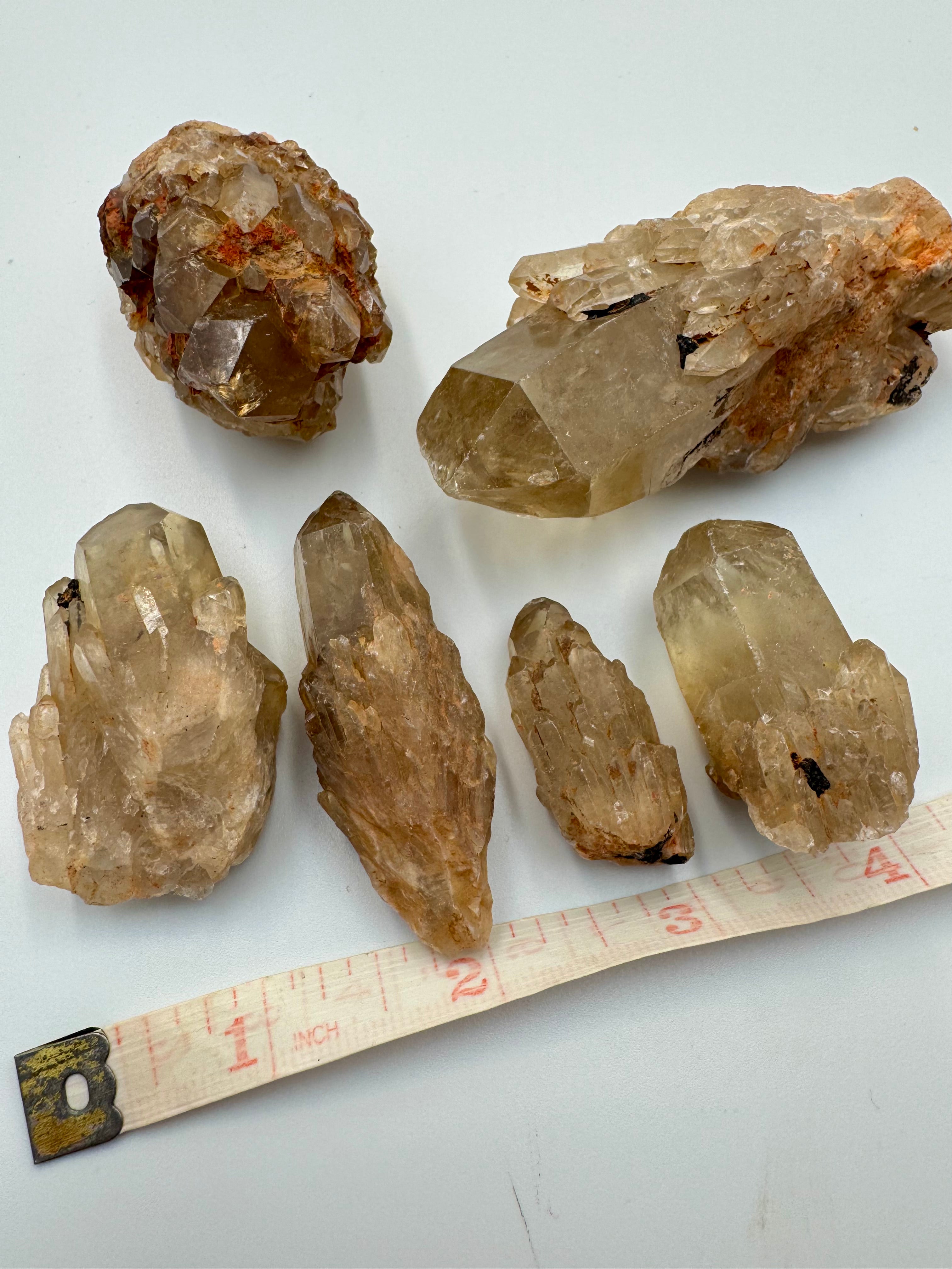Lot 6 Citrines naturelles RDC