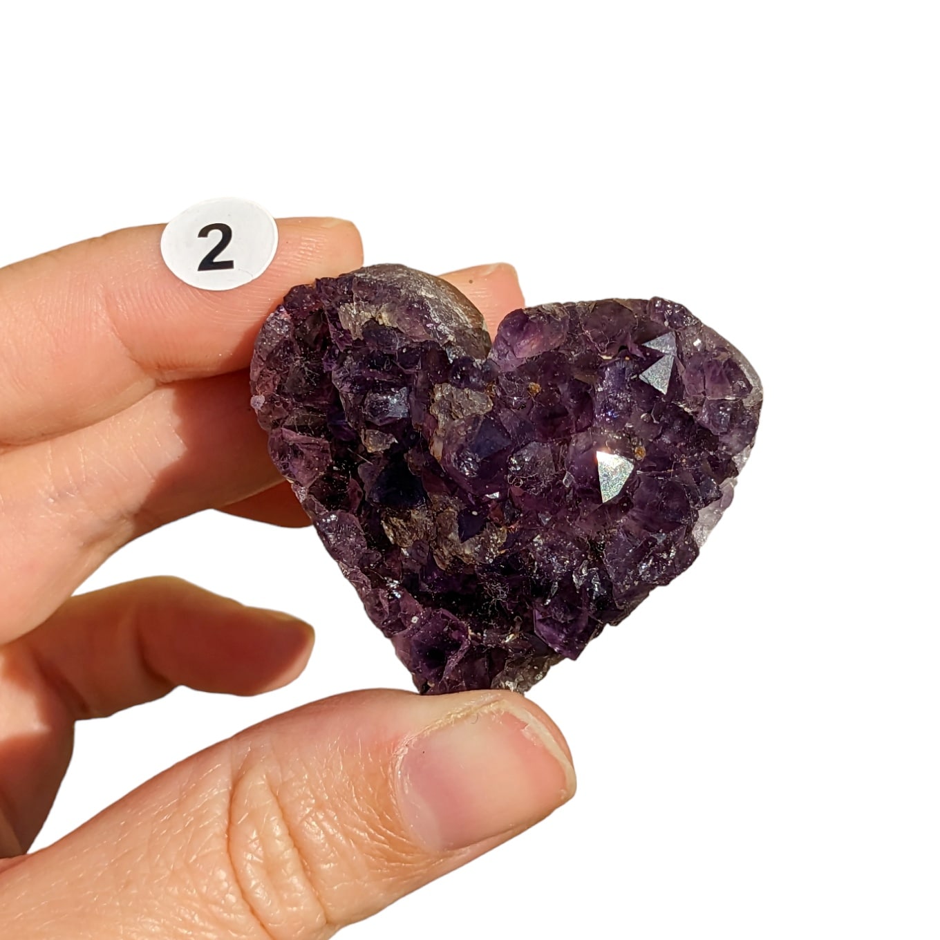 Coeur en Amethyste