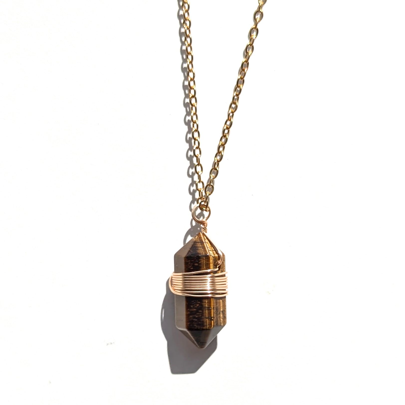 Collier biterminé pierres naturelles (pre-commande)