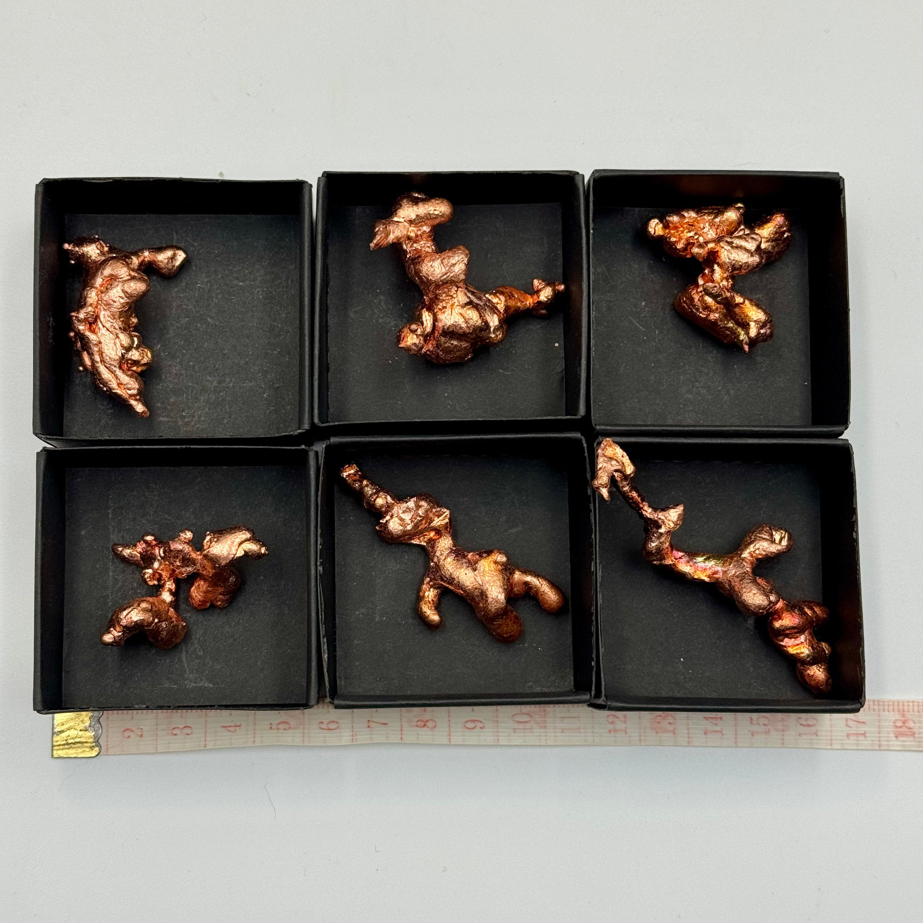 Lot 6 cuivres natifs USA